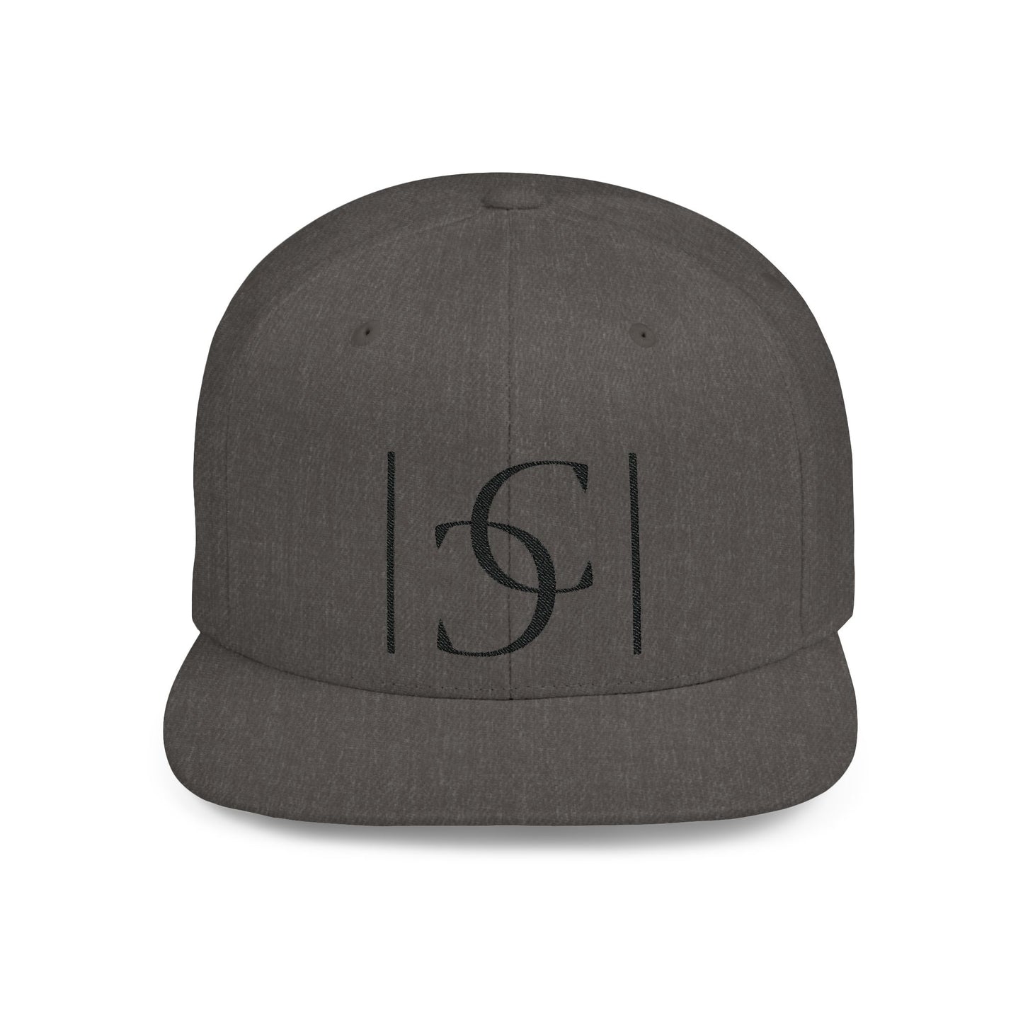 (hats) Confident Clothing "Elite" Flat Bill Snapback (big logo black cc)