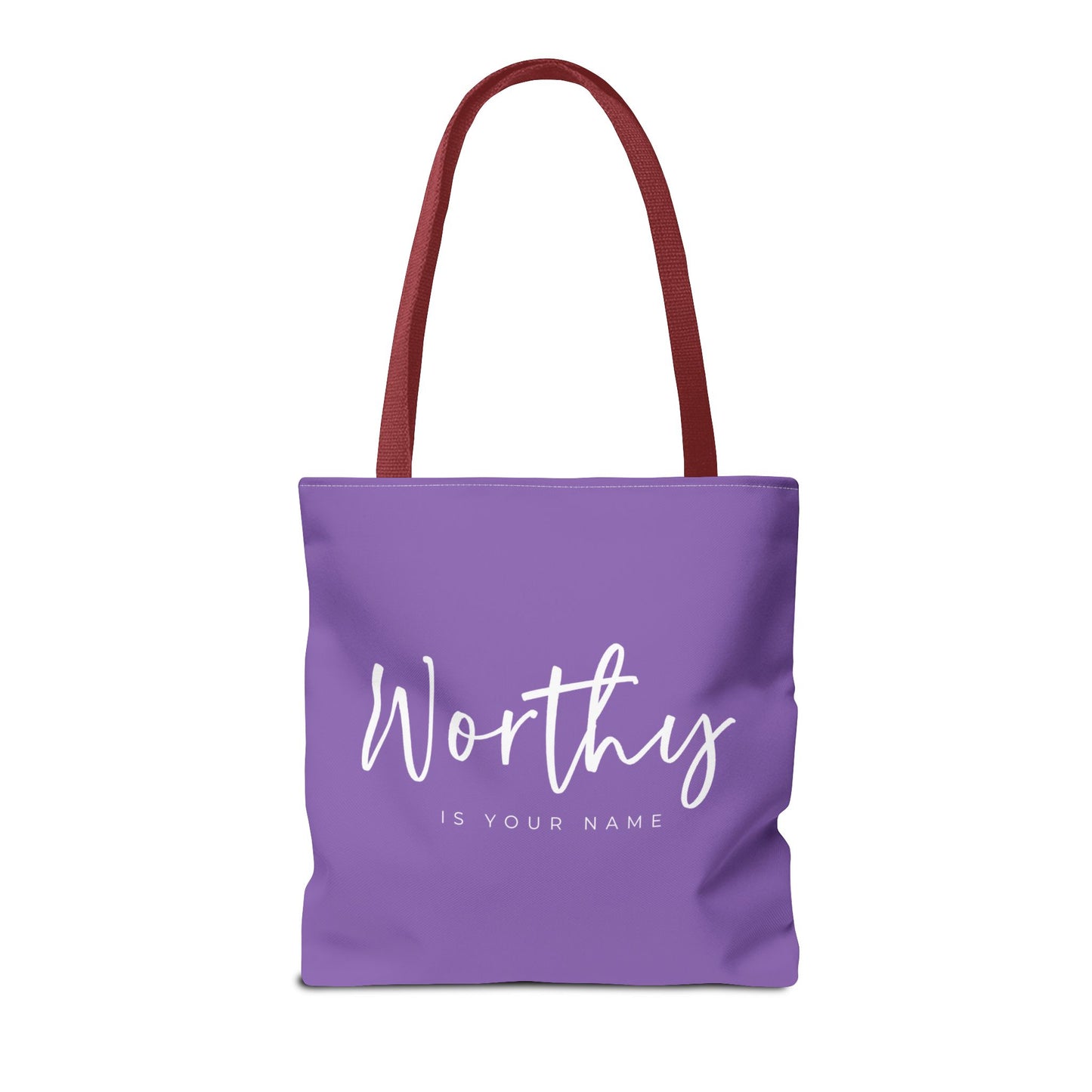 (tote bags) Worthy is Your Name (light purple)