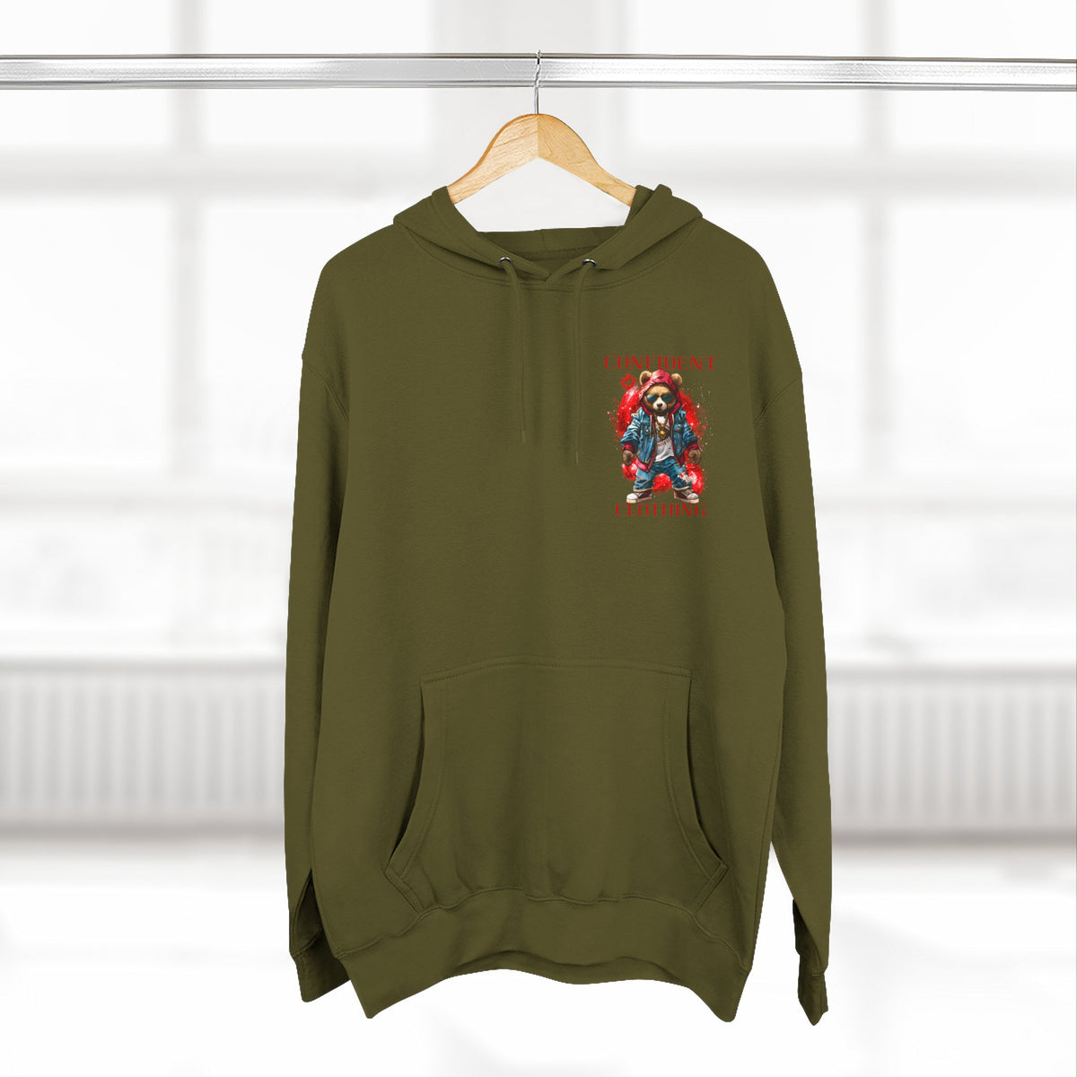 Confident Clothing Galaxy Bear Graphic Hoodie