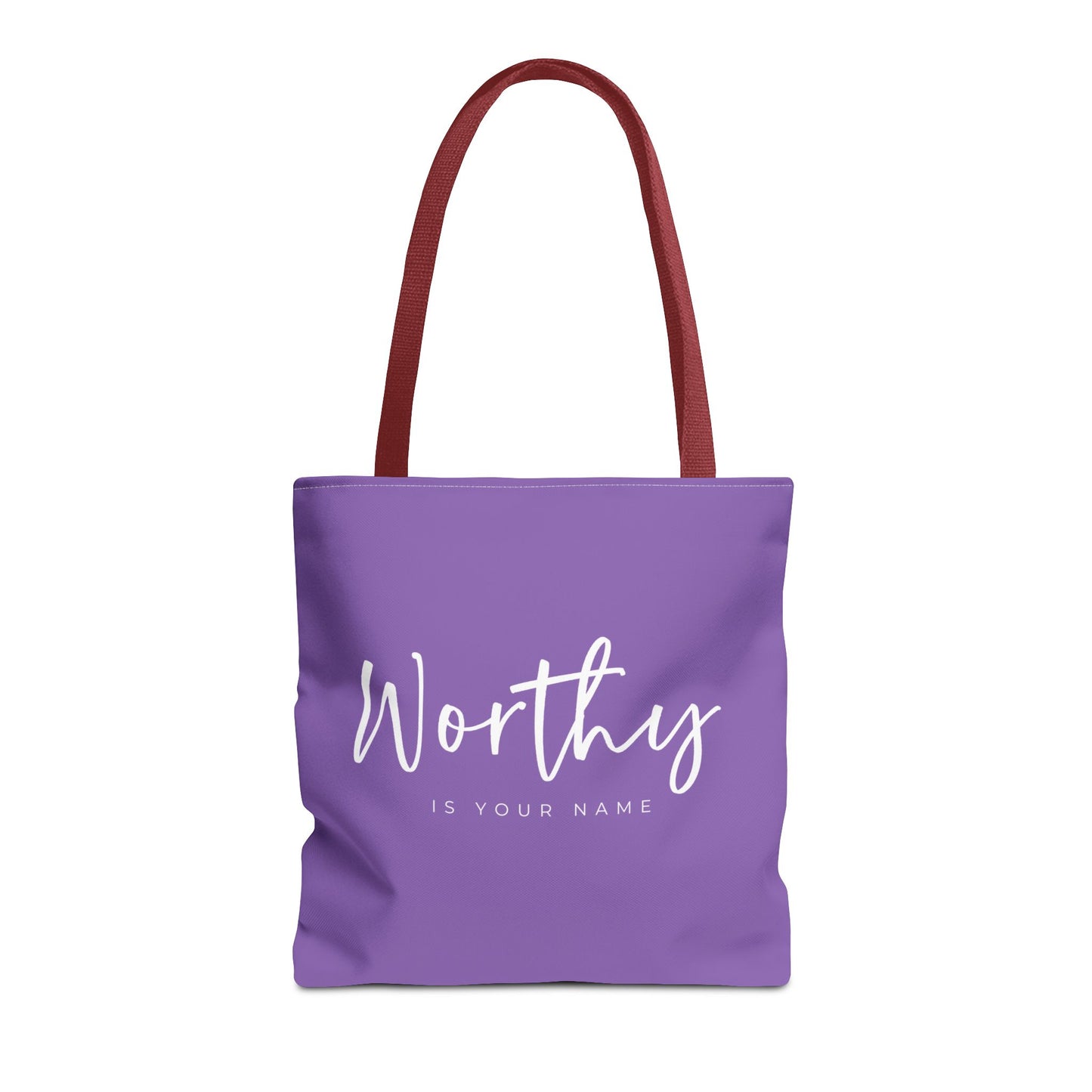 (tote bags) Worthy is Your Name (light purple)