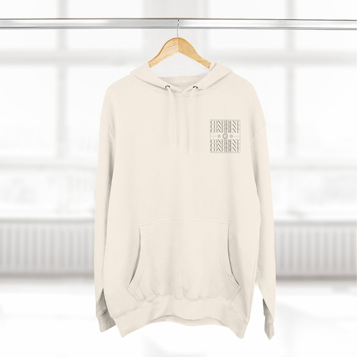 0.9 Confident Clothing Graphic Fleece Hoodie
