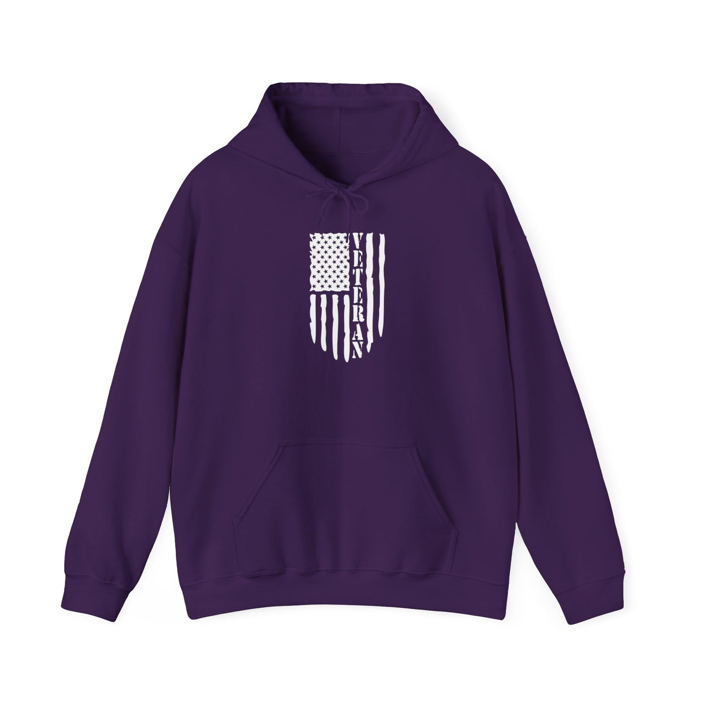 Veteran Black Hoodie (white logo)