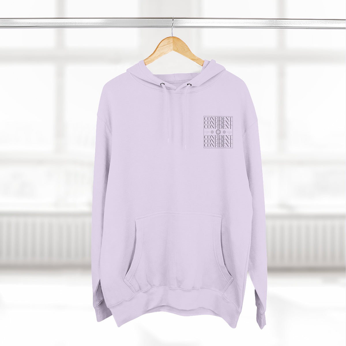 0.9 Confident Clothing Graphic Fleece Hoodie