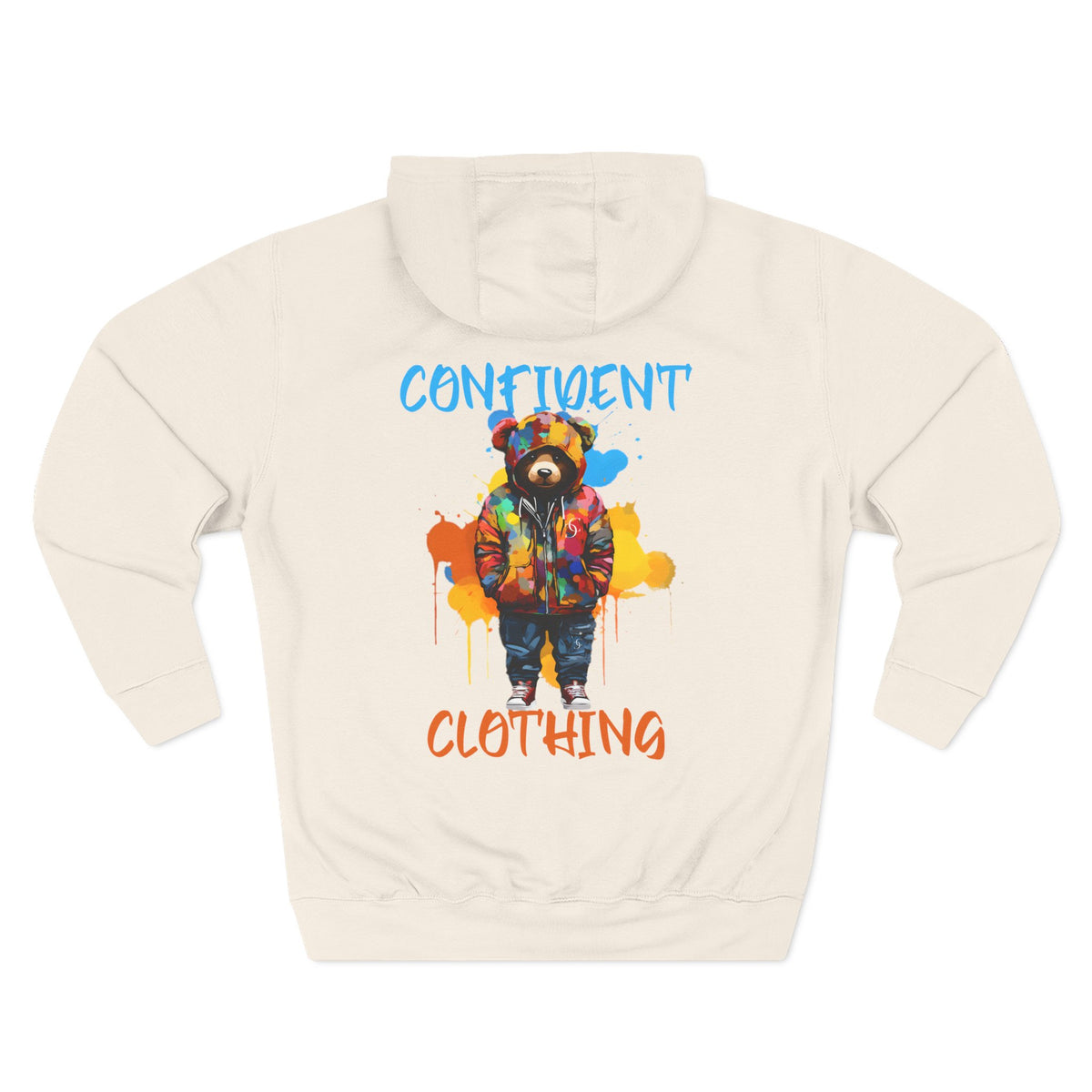 Confident Clothing Bear Graphic Fleece Hoodie