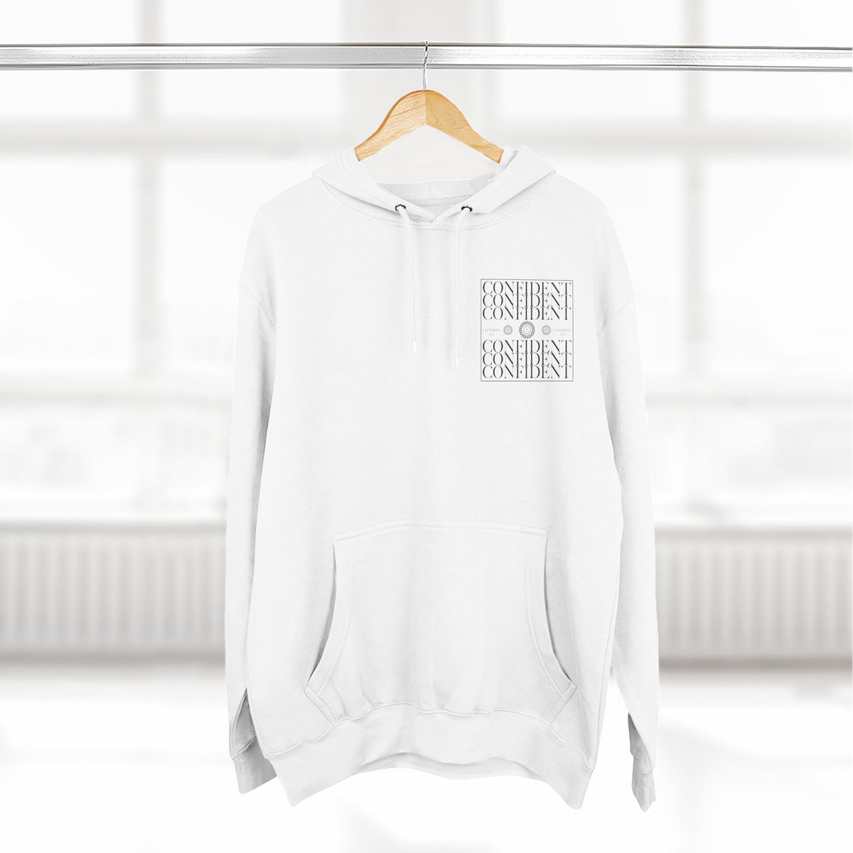 0.9 Confident Clothing Graphic Fleece Hoodie