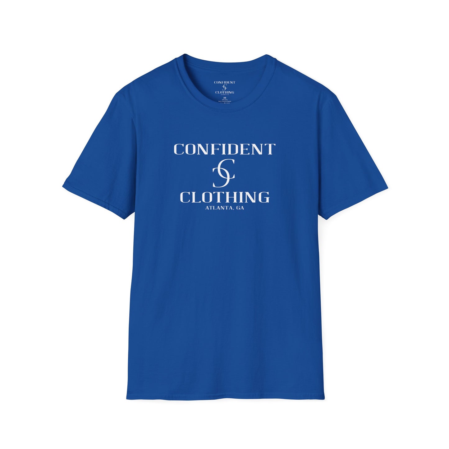 cc (Unisex) multi-color Confident Clothing Luxury Soft Style T-Shirt (mc white logo)