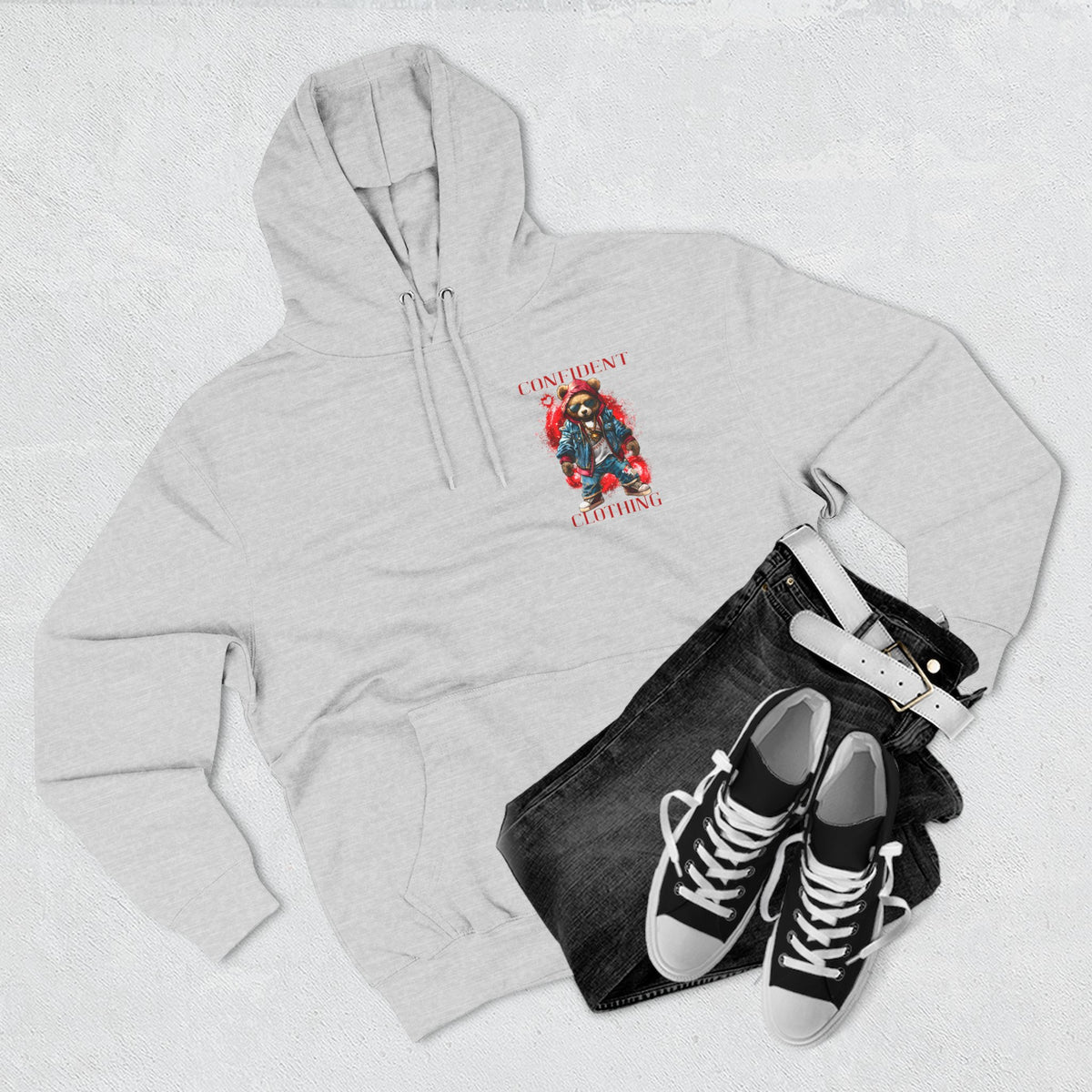 Confident Clothing Galaxy Bear Graphic Hoodie