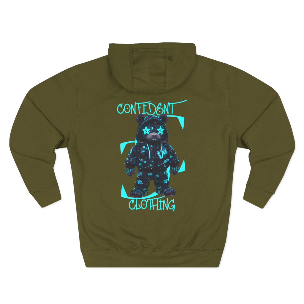 0.12 Confident Clothing Superstar Bear Graphic Fleece Hoodie
