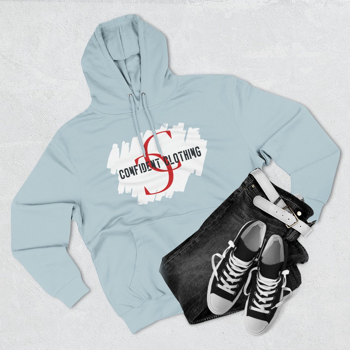 1.8 Confident Clothing Logo Fleece Hoodie