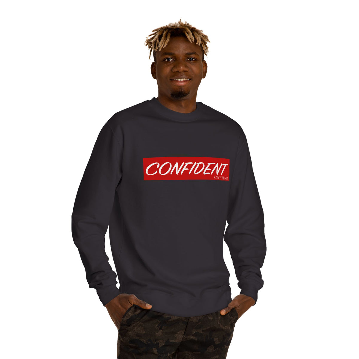 0.7 Confident Clothing Unisex Crew Neck Sweatshirt