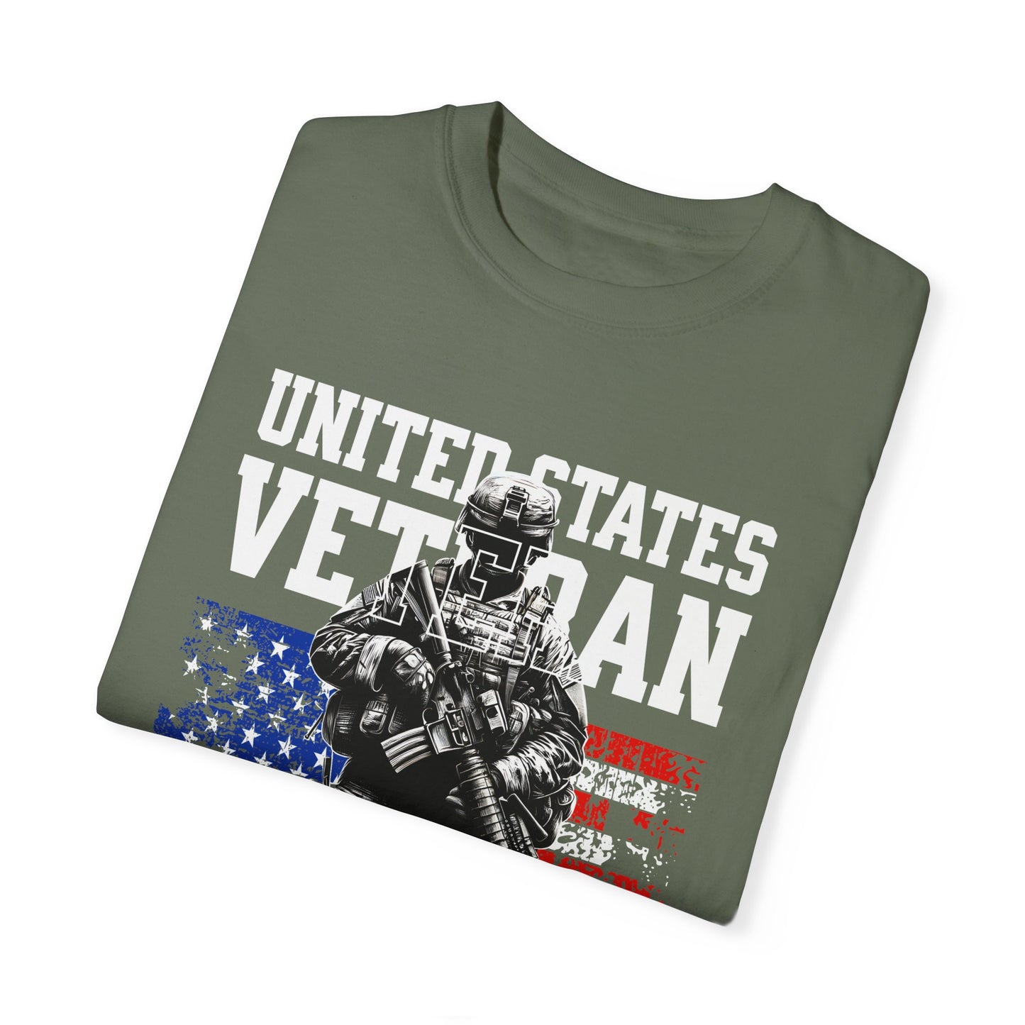 United States Veteran Unisex Garment-Dyed T-shirt