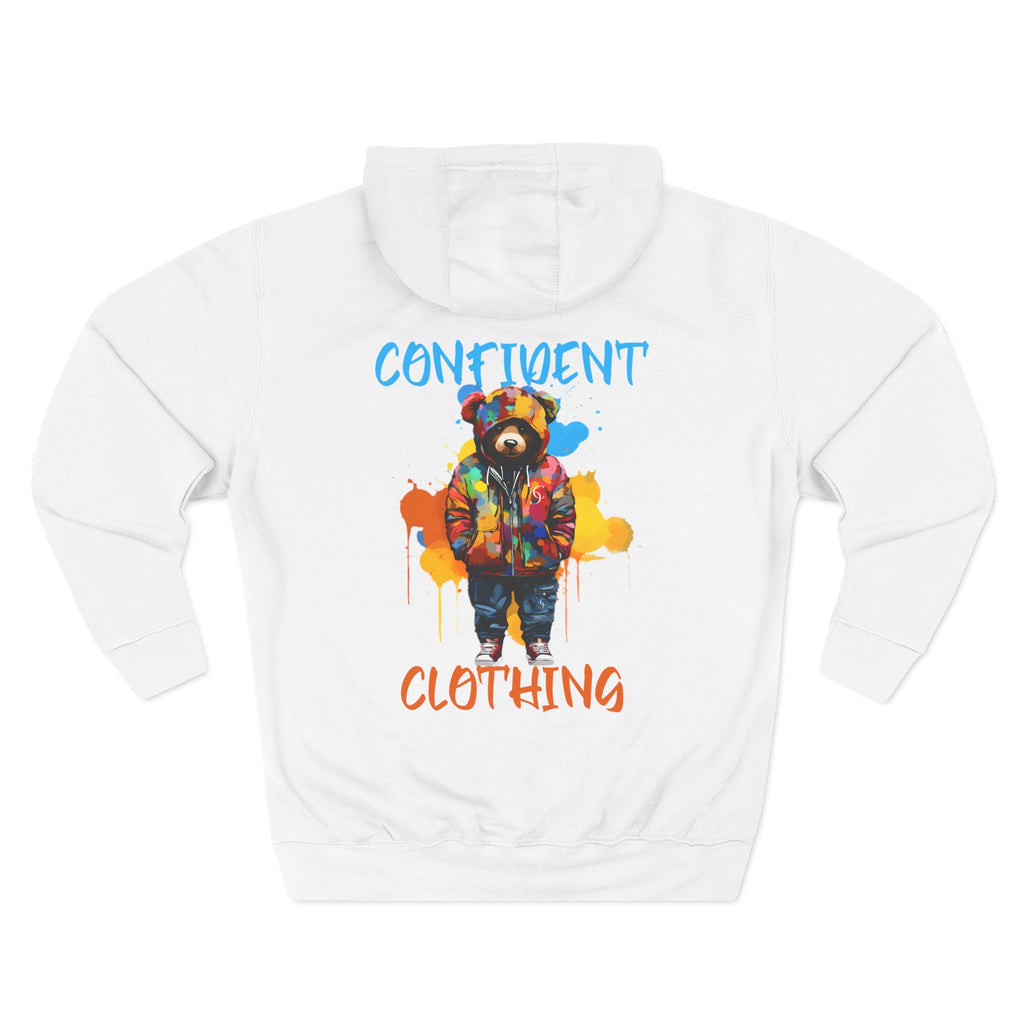 Confident Clothing Bear Graphic Fleece Hoodie