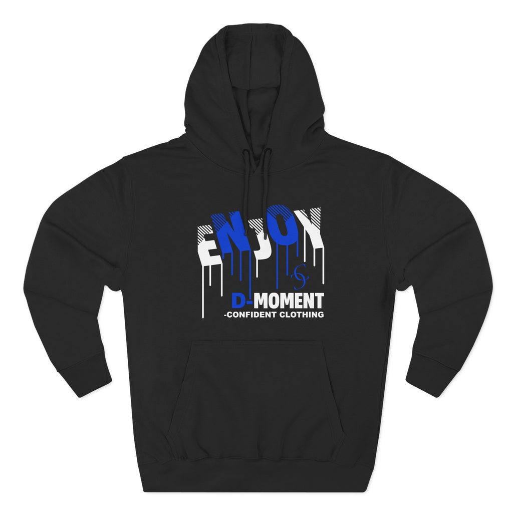 1.0 Confident Clothing Enjoy D Moment Drip Graphic Fleece Hoodie