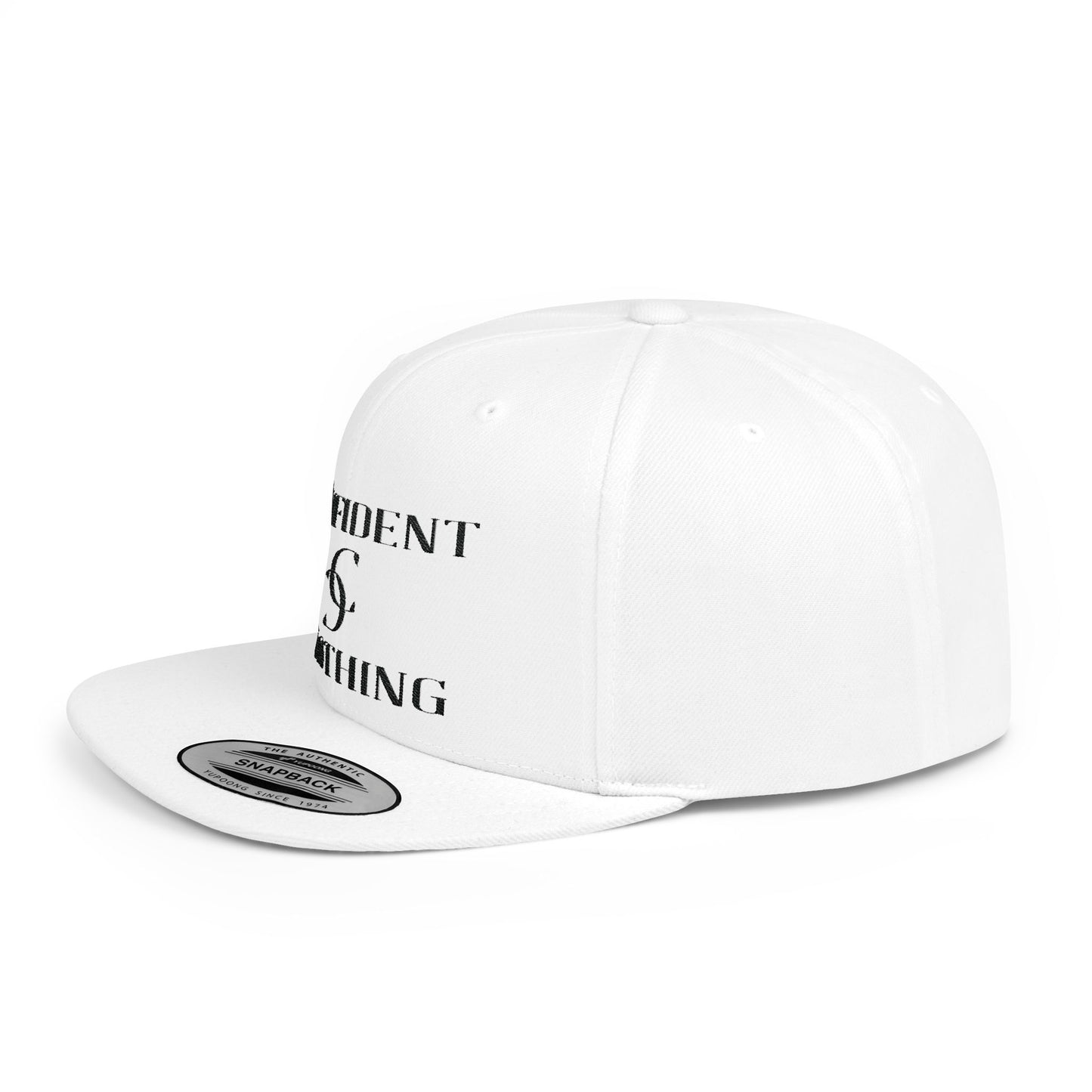 (hats) Confident Clothing Flat Bill Snapback (scc black logo)