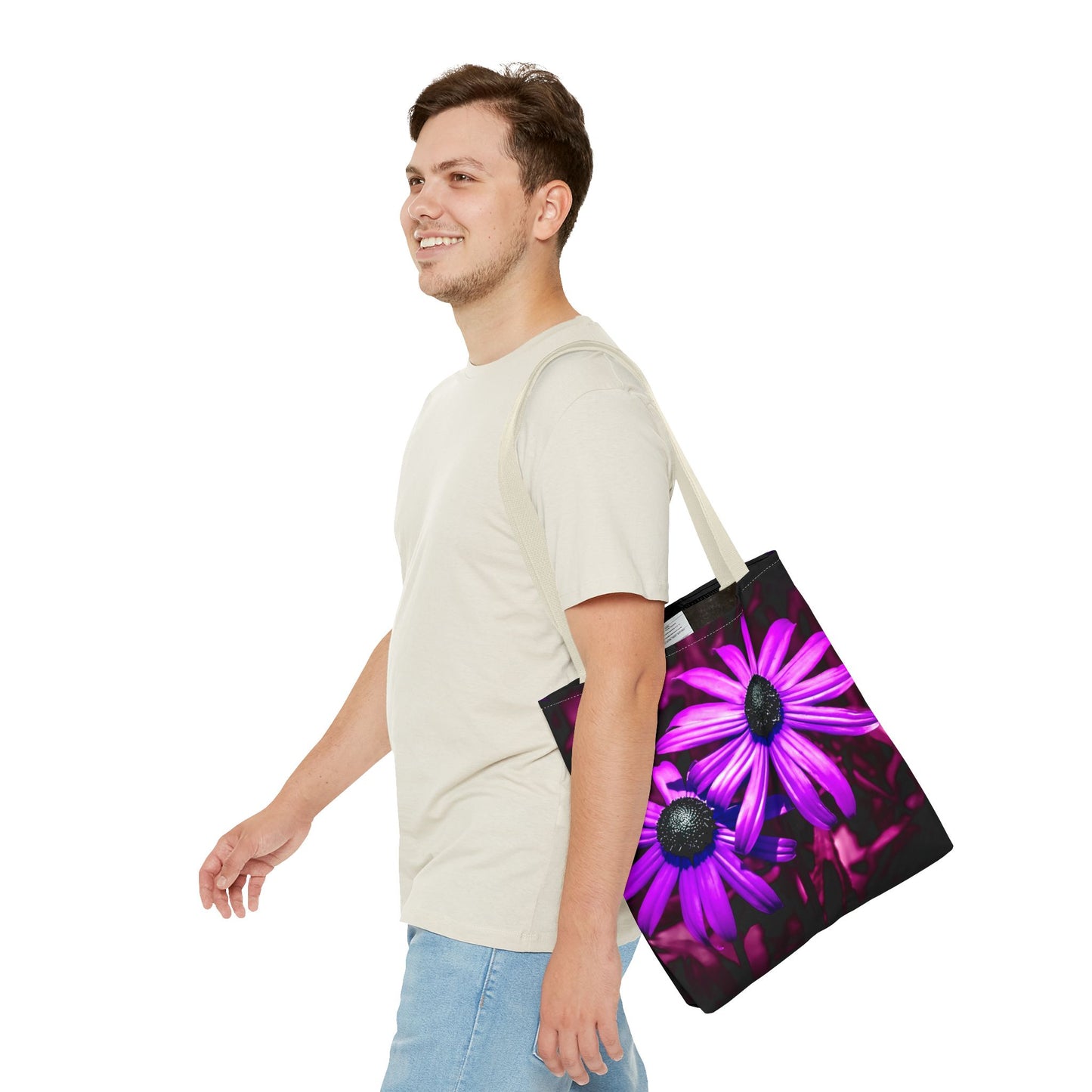Purple Sunflower Tote Bag