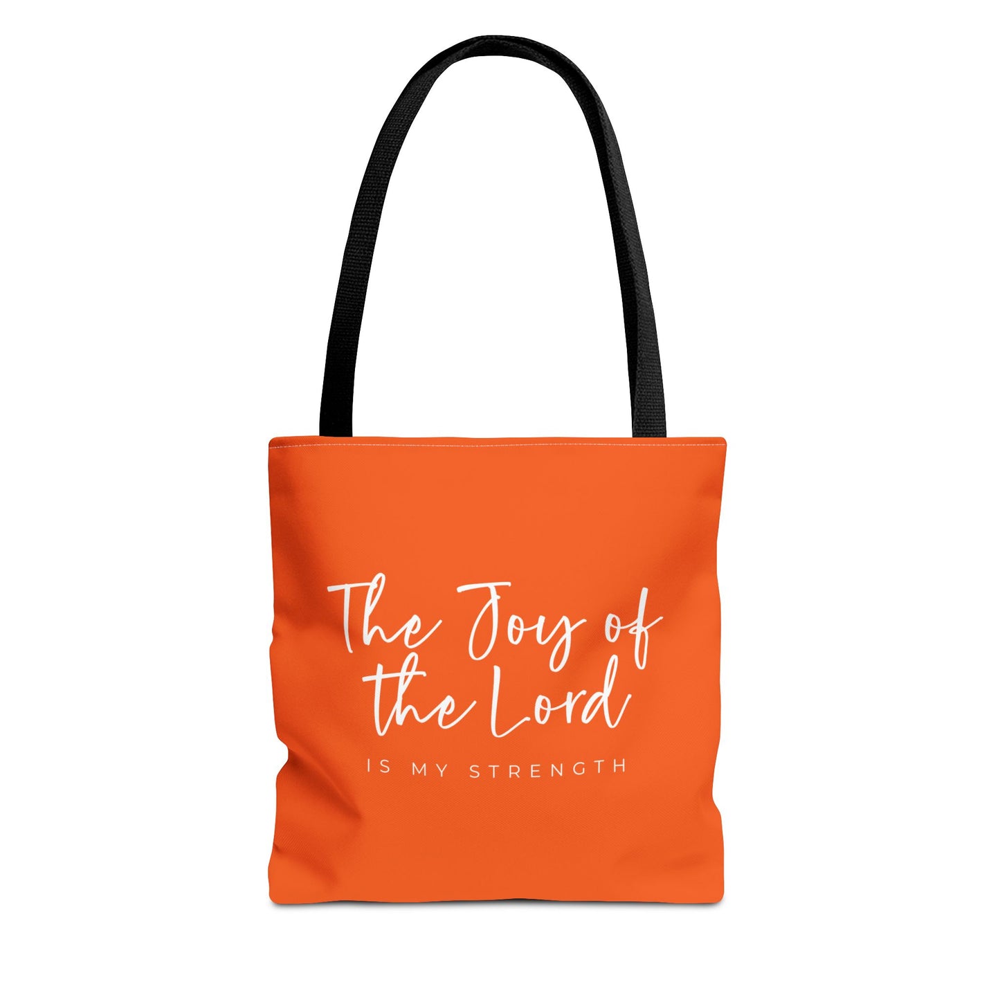 The Joy of the Lord is my Strength Tote Bag (orange)