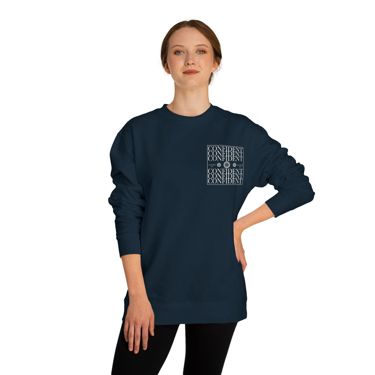 0.5 Confident Clothing Unisex Crew Neck Sweatshirt