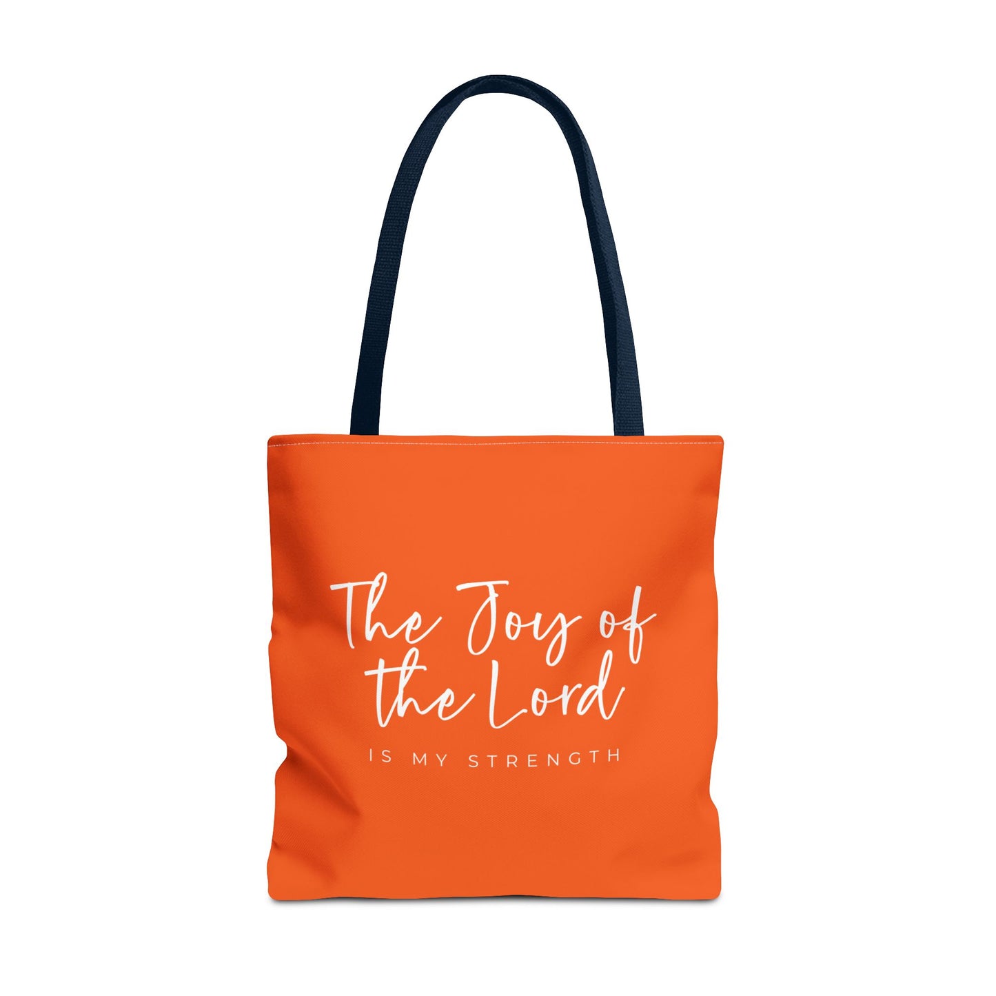 The Joy of the Lord is my Strength Tote Bag (orange)