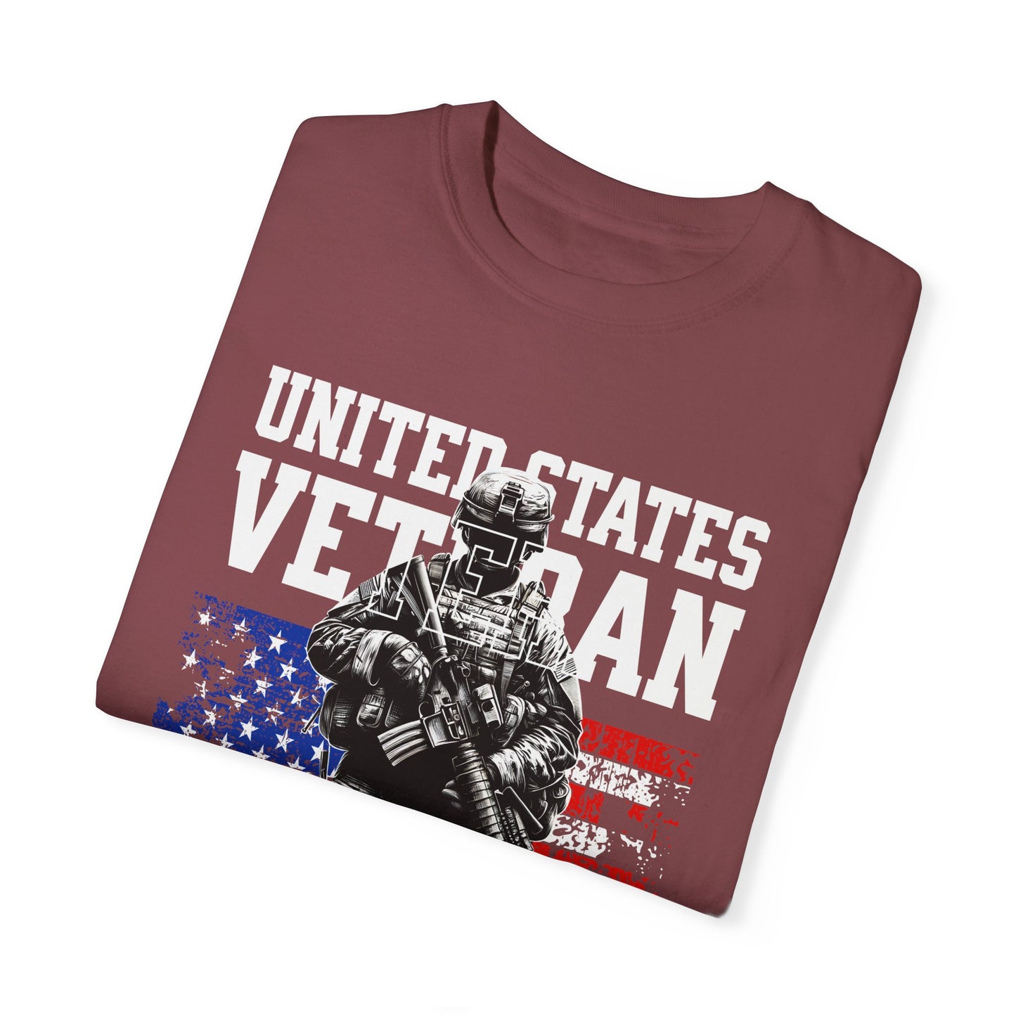 United States Veteran Unisex Garment-Dyed T-shirt