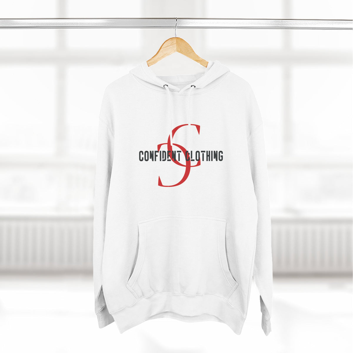 1.8 Confident Clothing Logo Fleece Hoodie