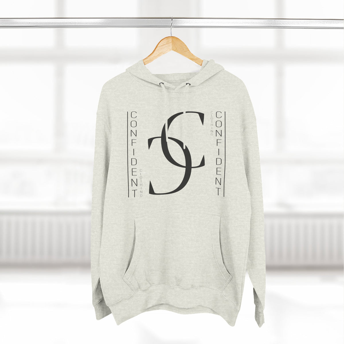 1.2 Confident Clothing Casual Graphic Fleece Hoodie