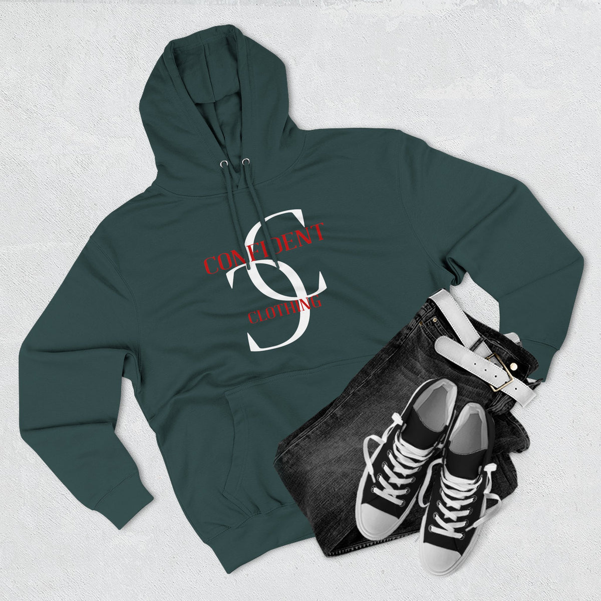 0.5 Confident Clothing Big Face Fleece Hoodie