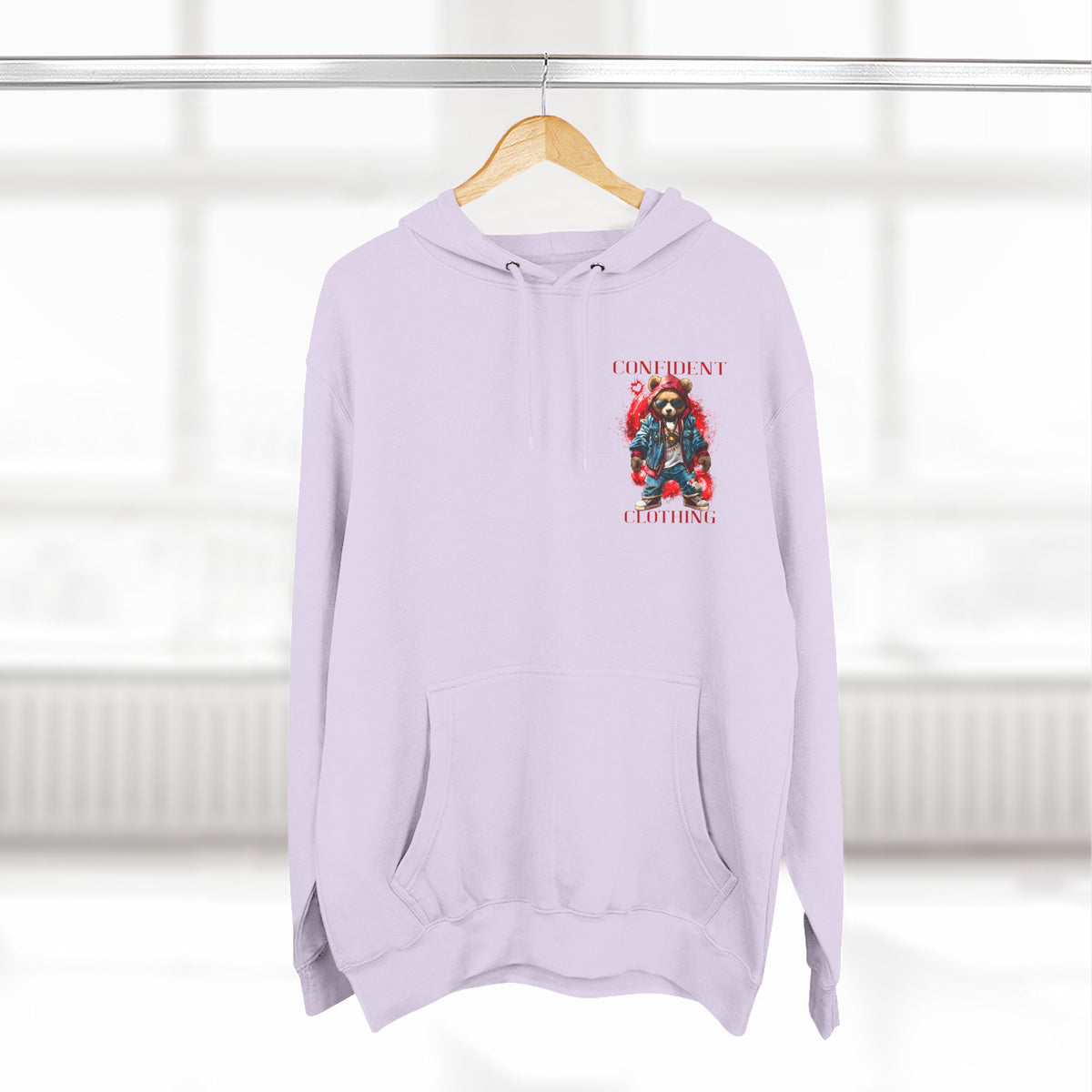 Confident Clothing Galaxy Bear Graphic Hoodie