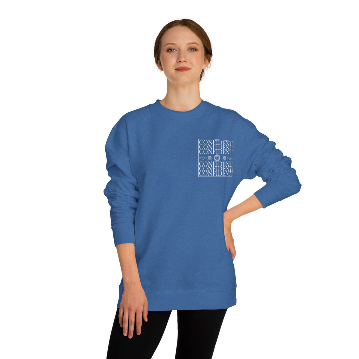 0.5 Confident Clothing Unisex Crew Neck Sweatshirt