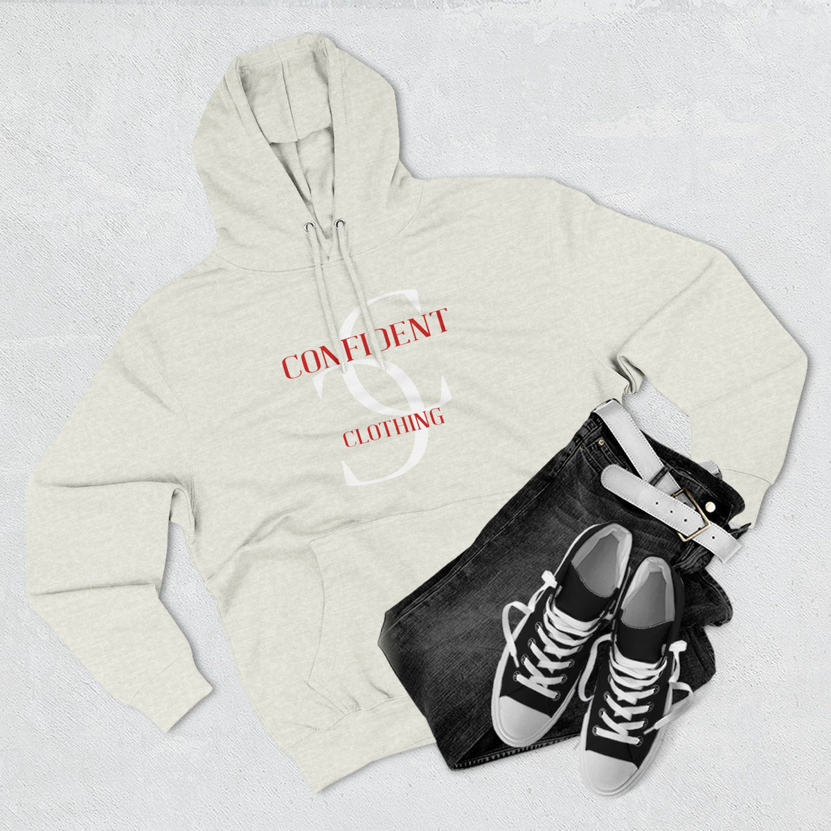 0.5 Confident Clothing Big Face Fleece Hoodie