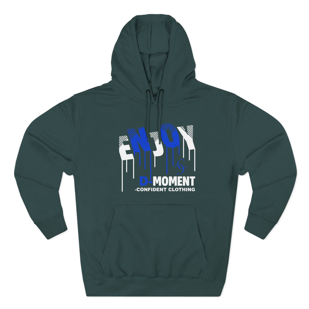 1.0 Confident Clothing Enjoy D Moment Drip Graphic Fleece Hoodie