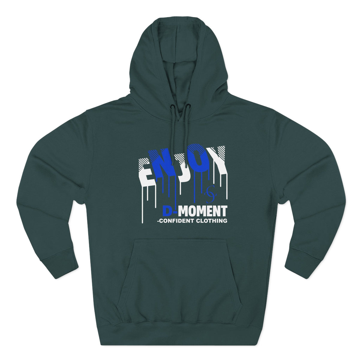 1.0 Confident Clothing Enjoy D Moment Drip Graphic Fleece Hoodie