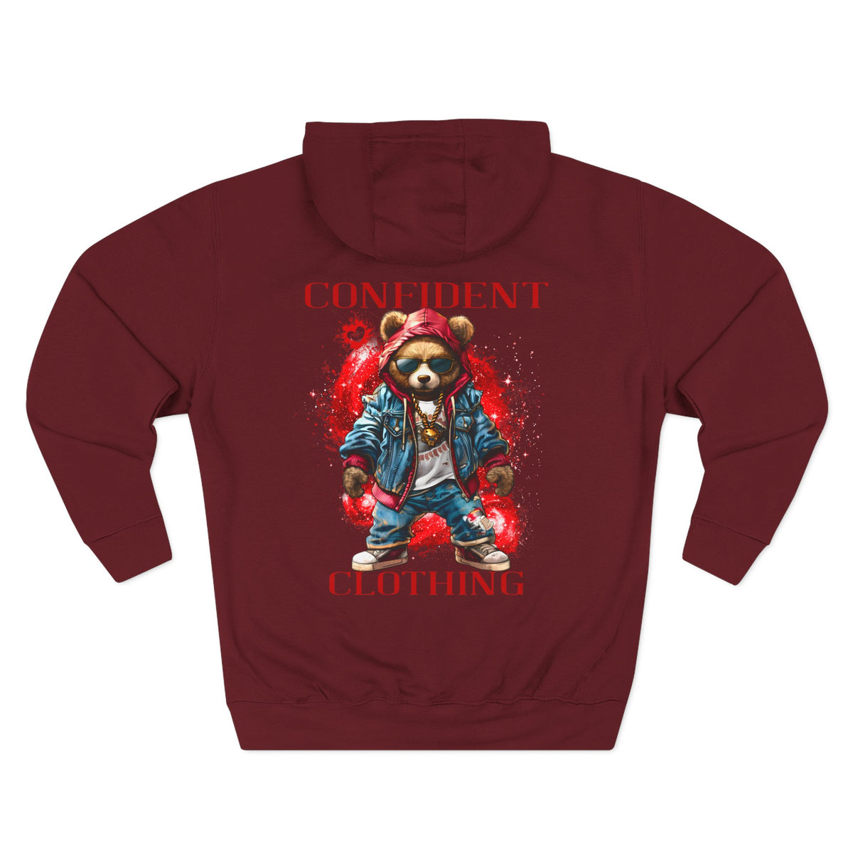 Confident Clothing Galaxy Bear Graphic Hoodie