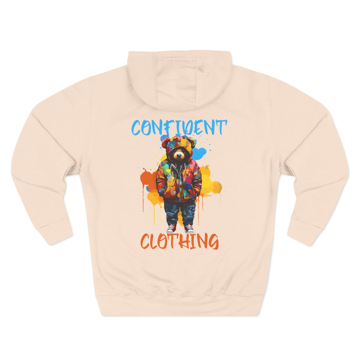 Confident Clothing Bear Graphic Fleece Hoodie