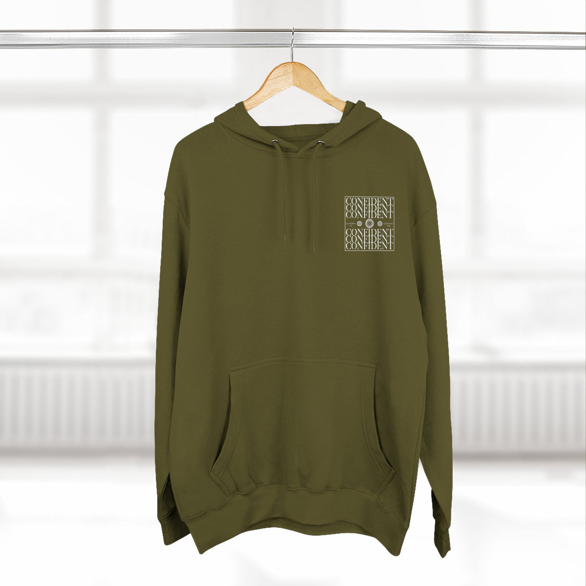 0.9 Confident Clothing Graphic Fleece Hoodie