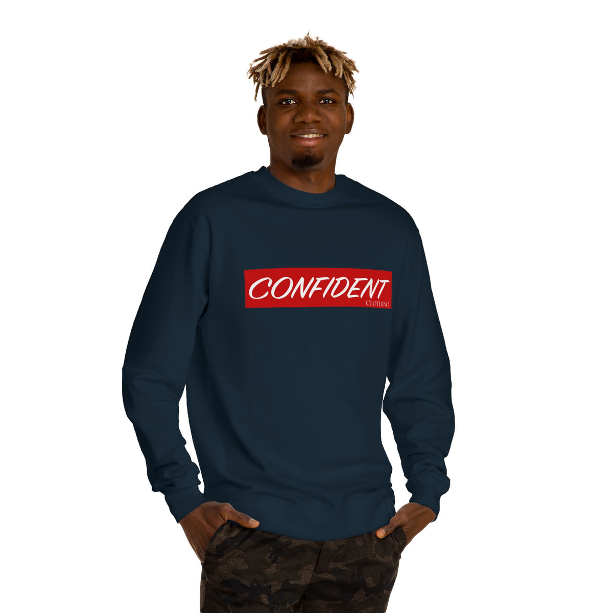 0.7 Confident Clothing Unisex Crew Neck Sweatshirt
