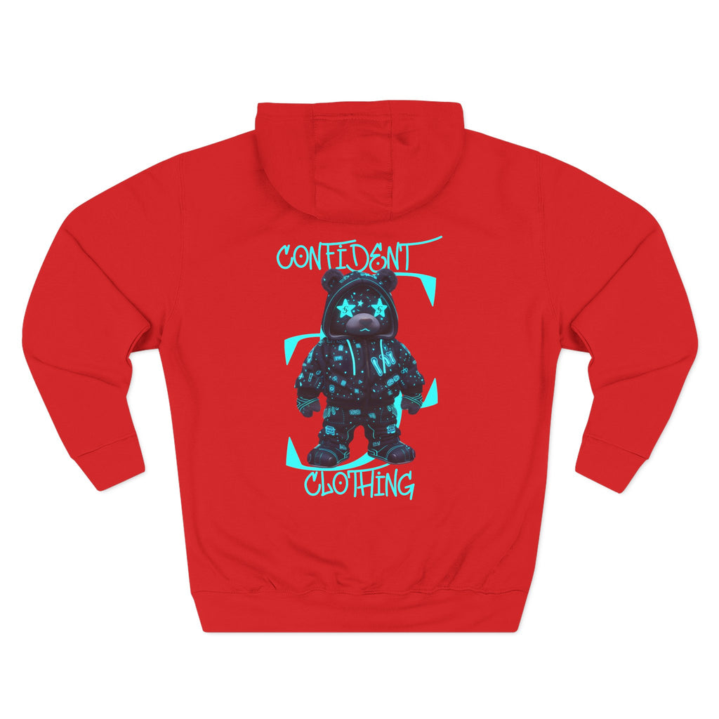 0.12 Confident Clothing Superstar Bear Graphic Fleece Hoodie