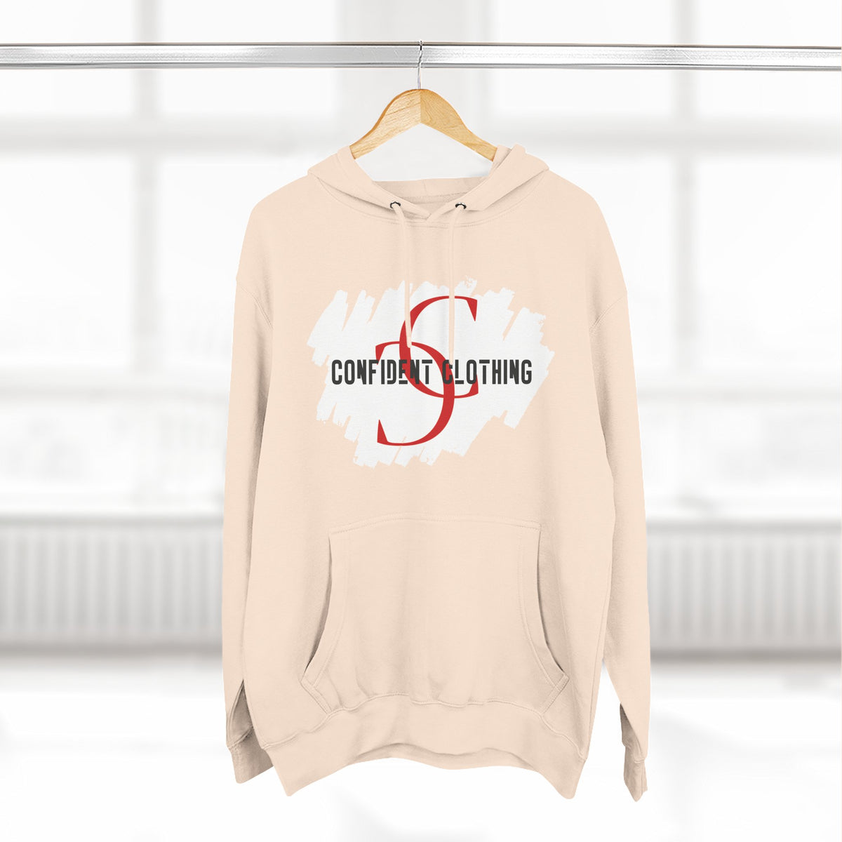 1.8 Confident Clothing Logo Fleece Hoodie