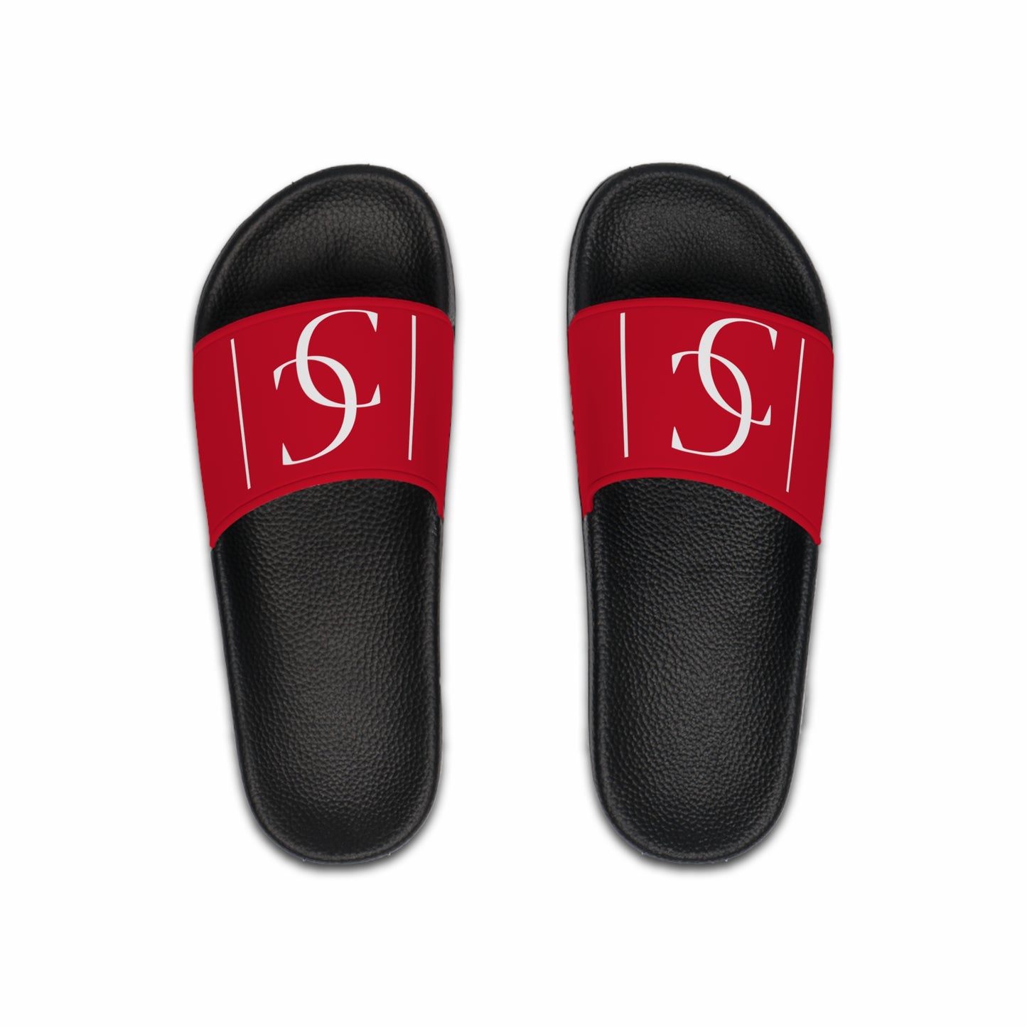 (sliders) Confident Clothing "Elite" Slide Sandals (red)