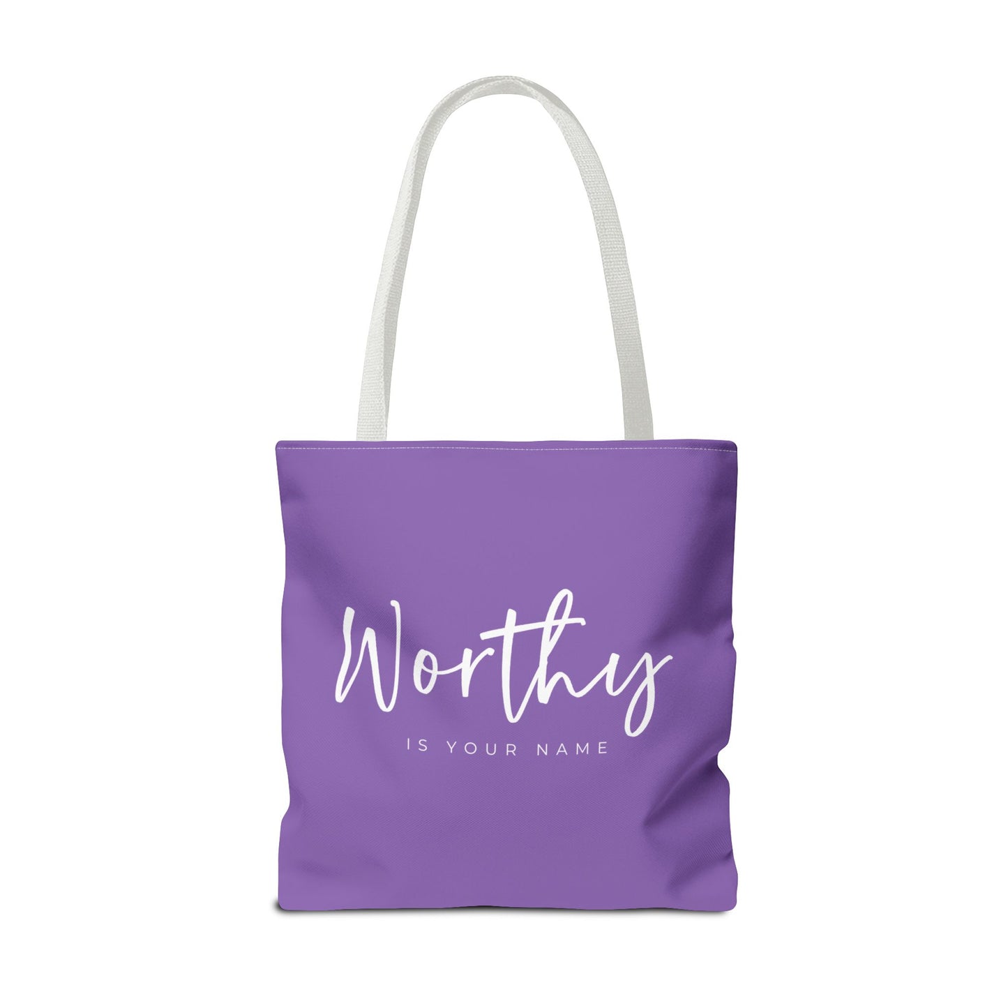 (tote bags) Worthy is Your Name (light purple)