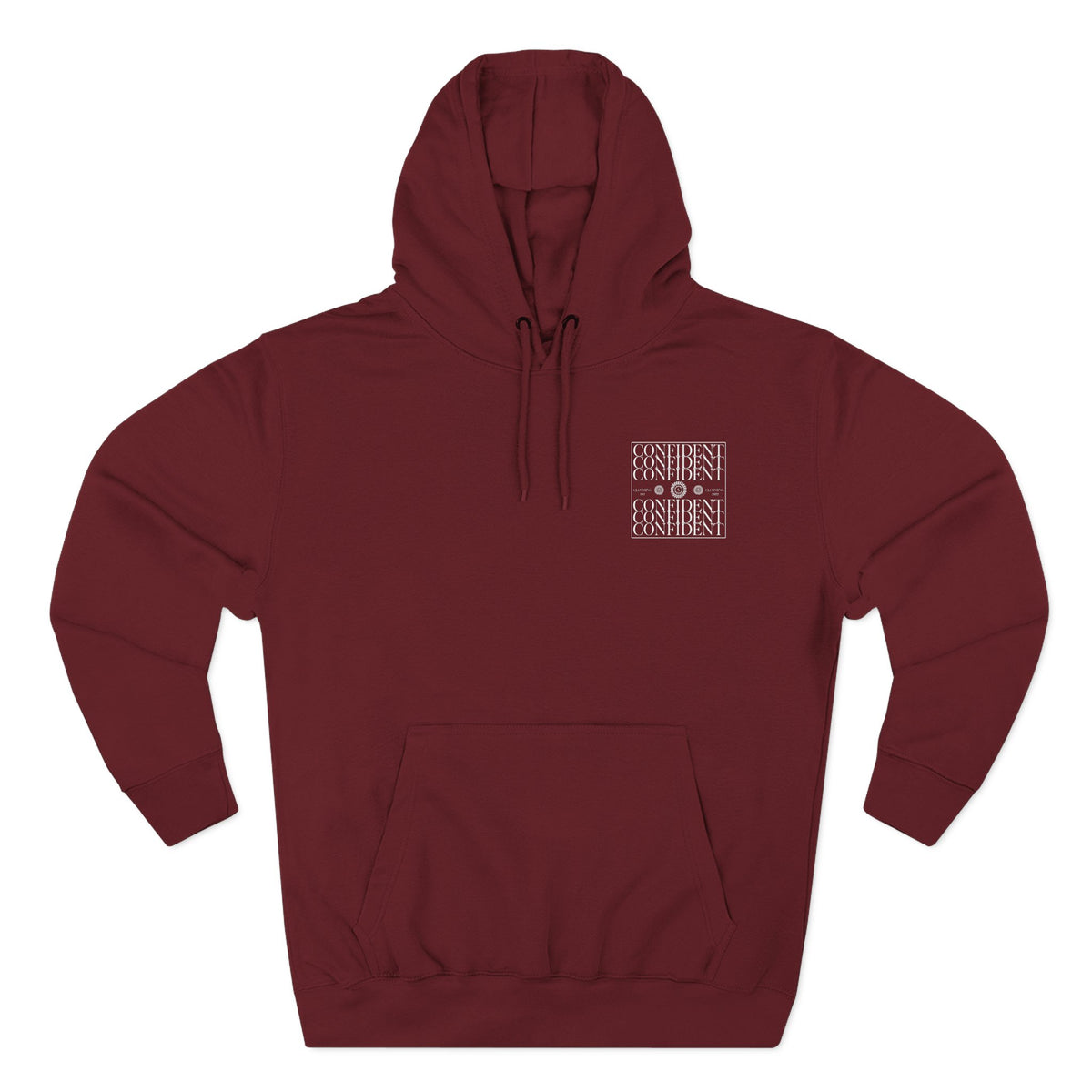 0.9 Confident Clothing Graphic Fleece Hoodie
