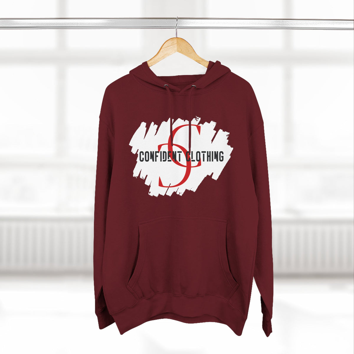 1.8 Confident Clothing Logo Fleece Hoodie