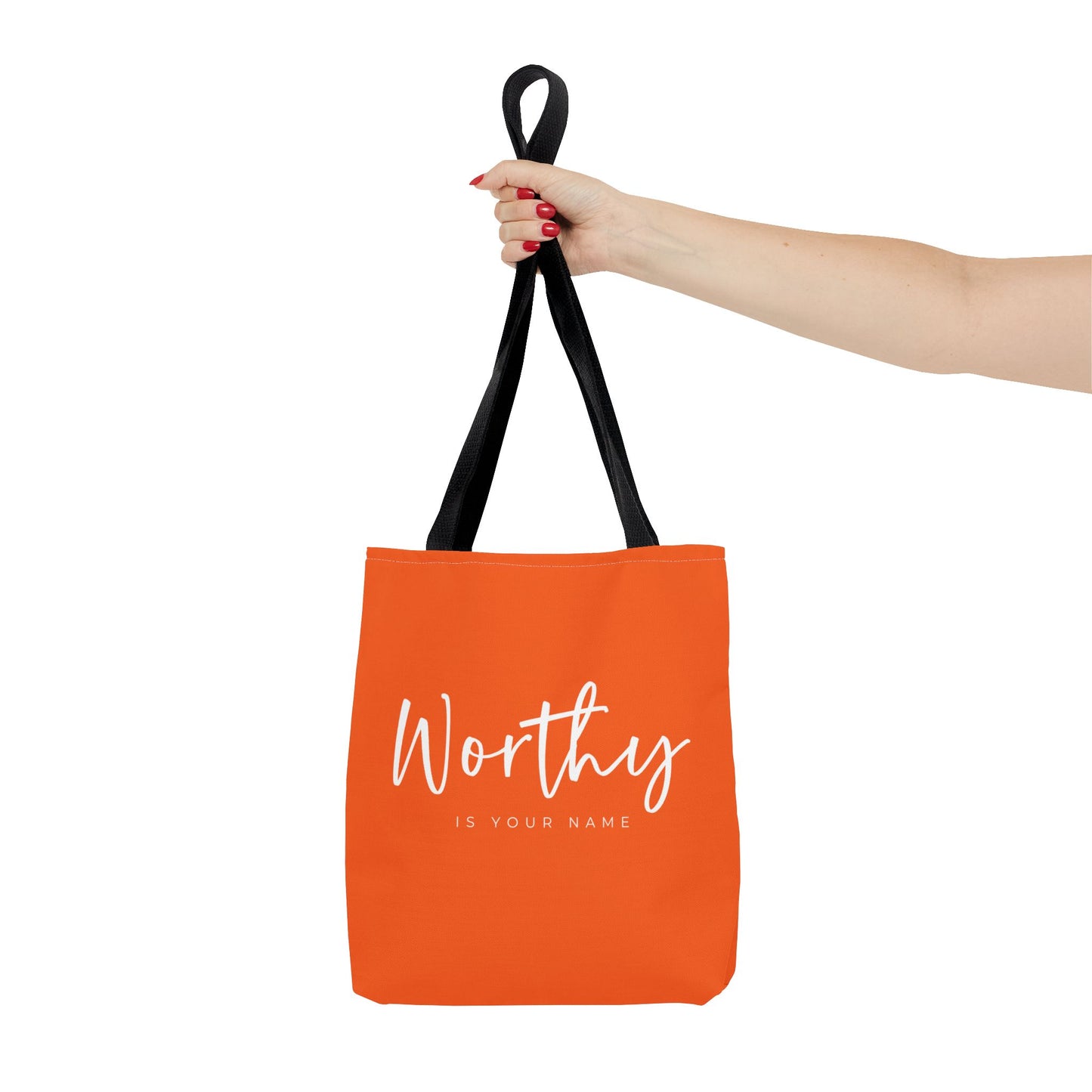 (tote bags) Worthy is Your Name (orange)