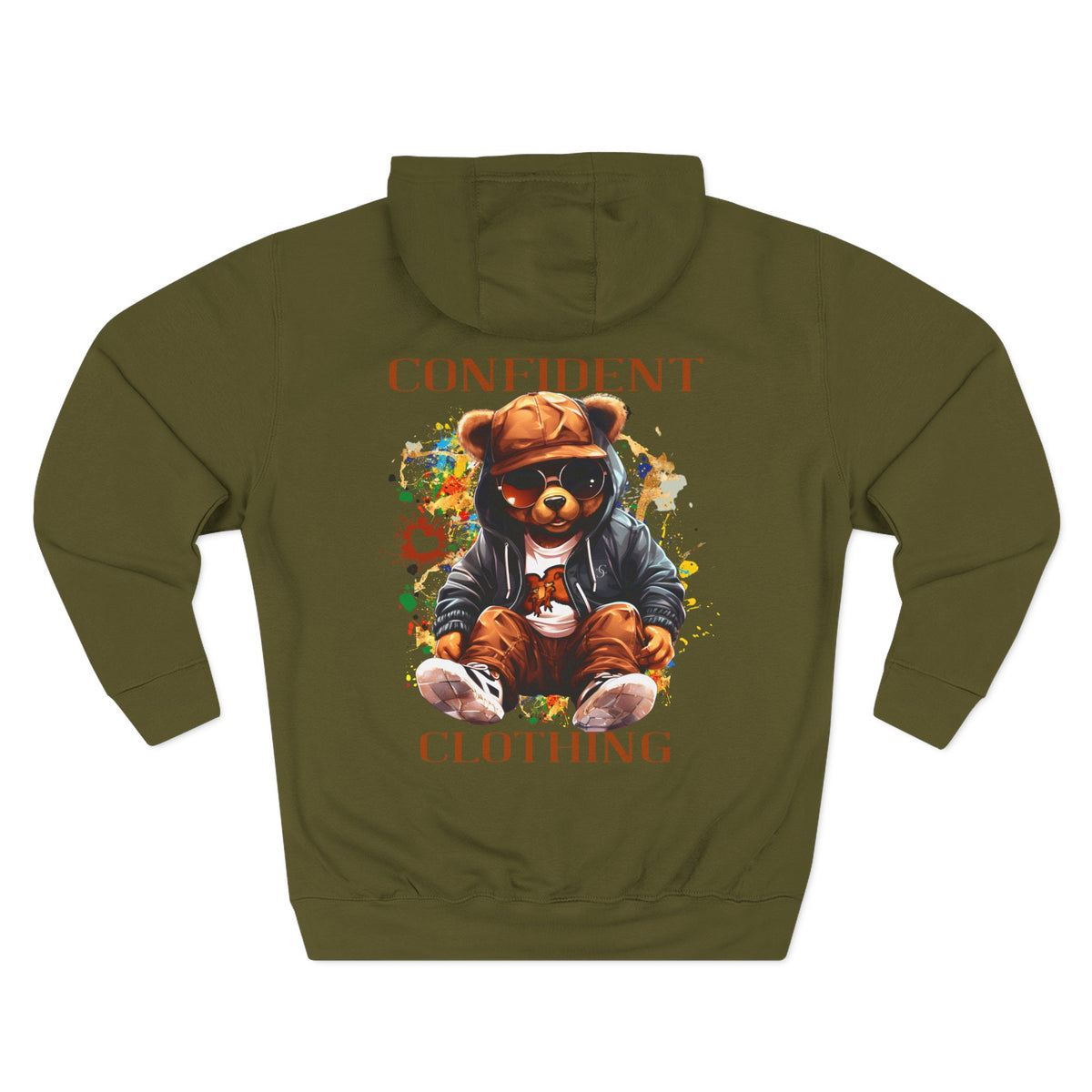 0.4 Confident Clothing Cool Bear Graphic Hoodie