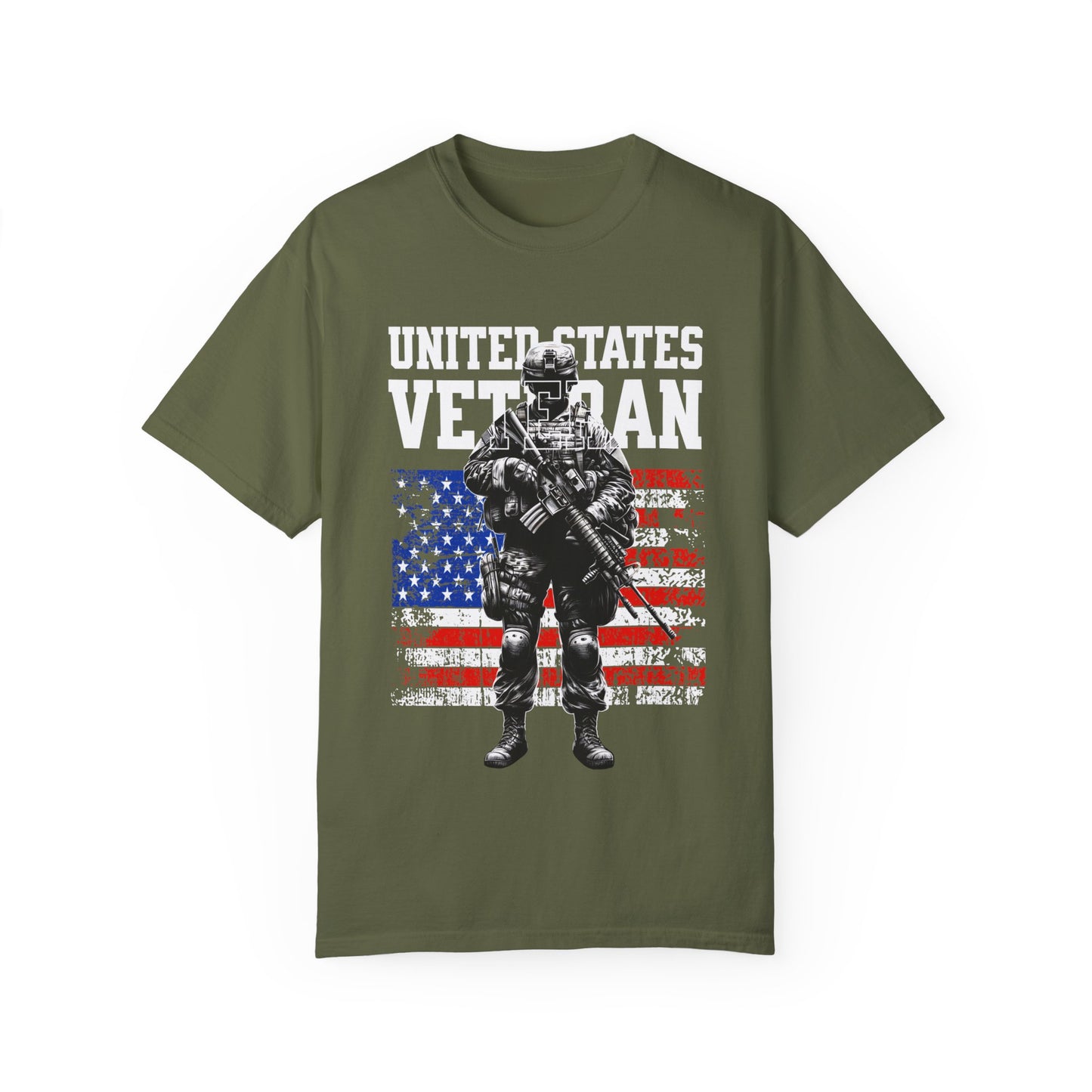United States Veteran Unisex Garment-Dyed T-shirt