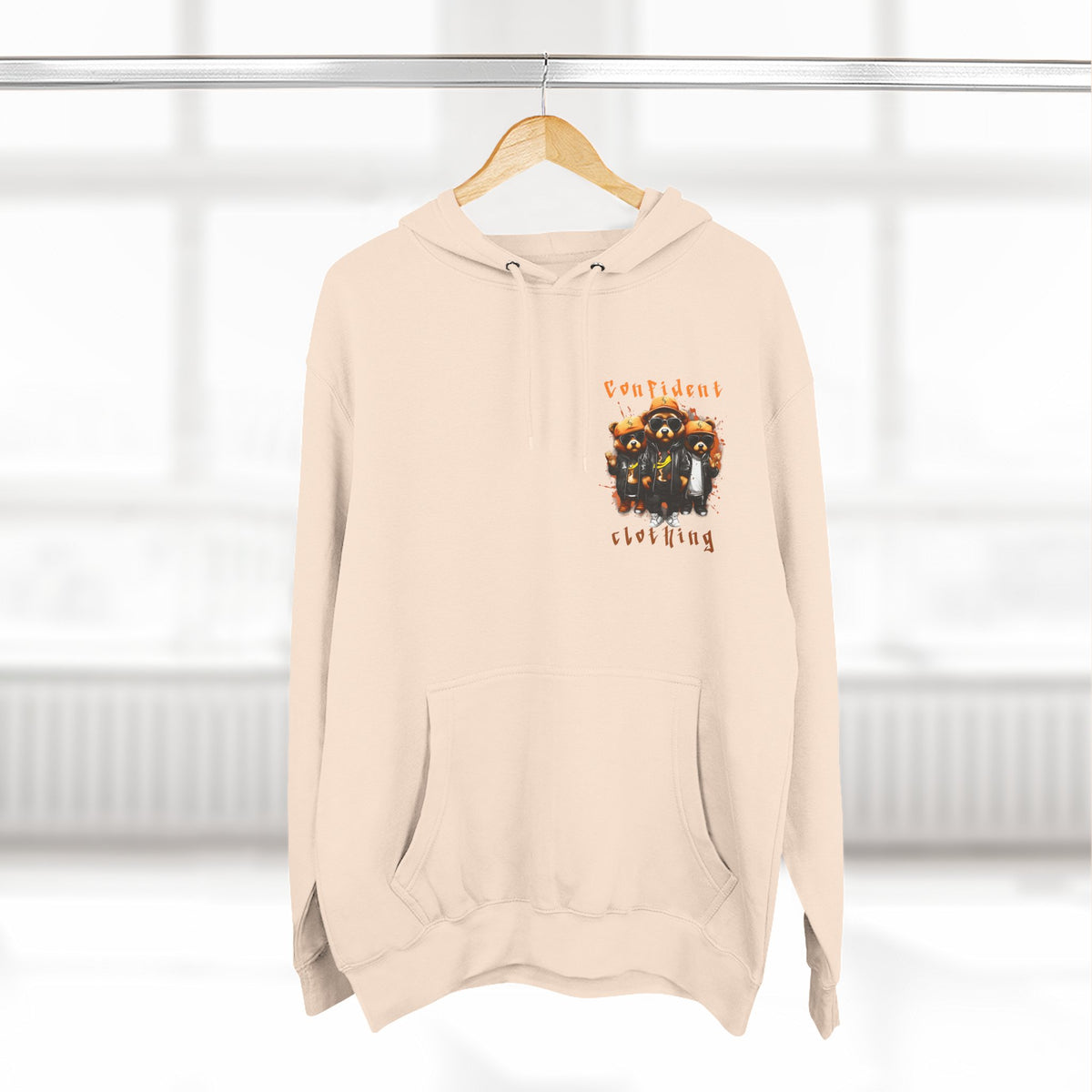 Confident Clothing Raccoon Crew Fleece Hoodie
