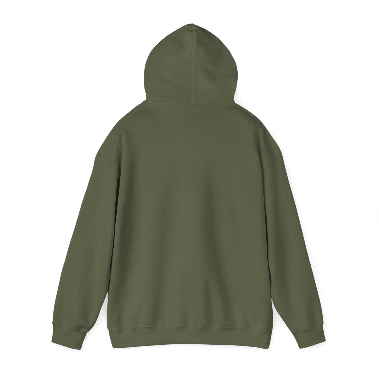 Veteran White Hoodie (black logo)
