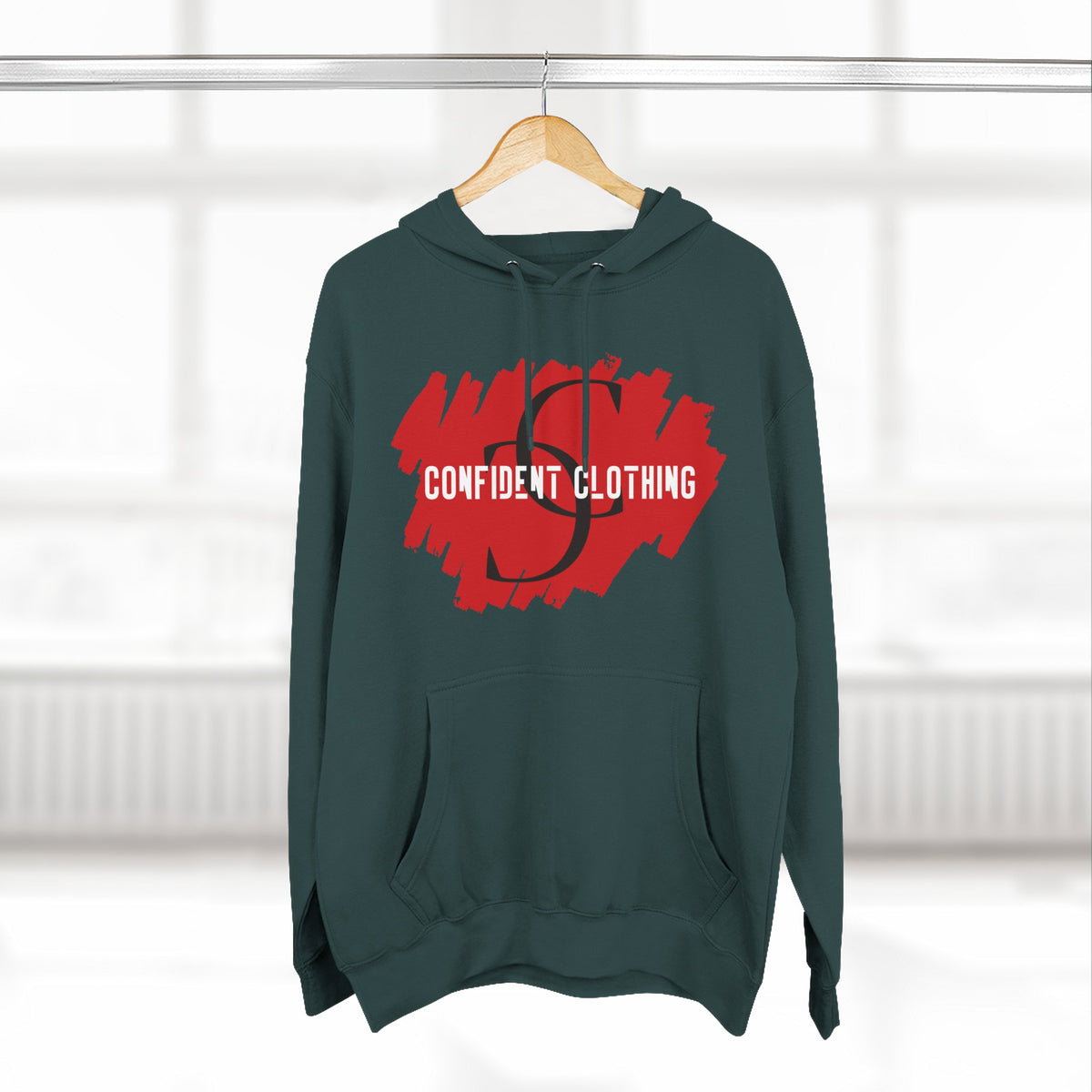 1.6 Confident Clothing Graphic Fleece Hoodie