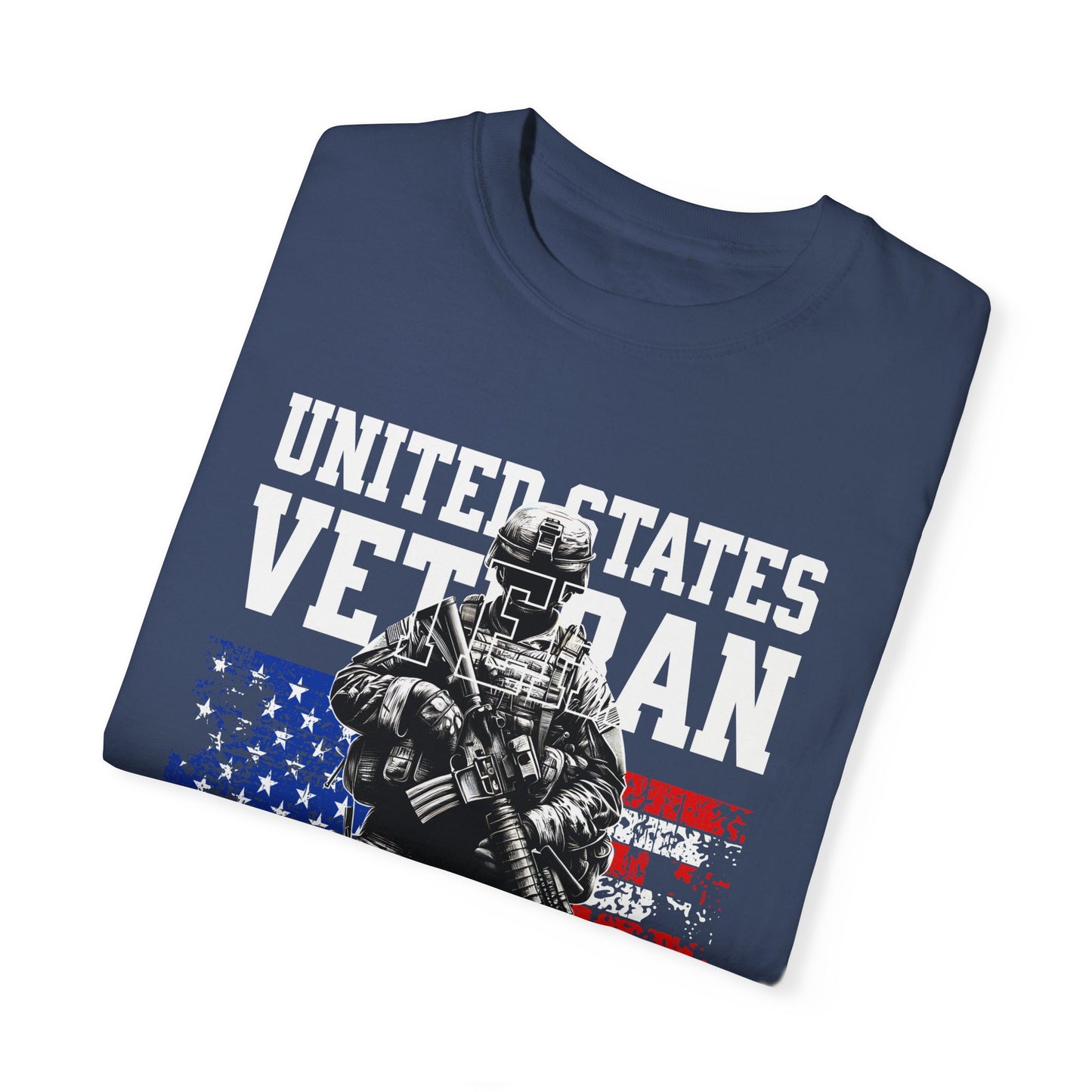 United States Veteran Unisex Garment-Dyed T-shirt