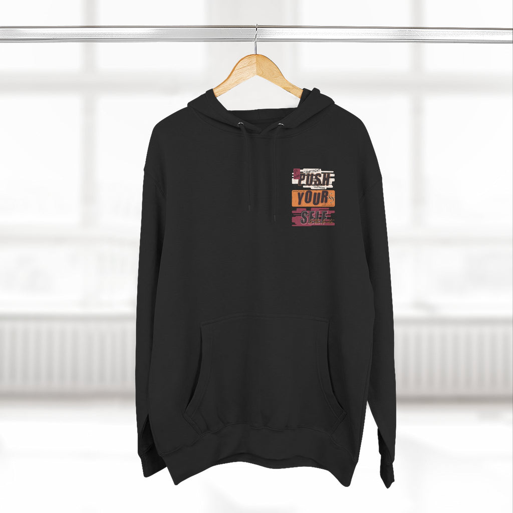 1.4 Confident Clothing Push Your Self Motivational Hoodie