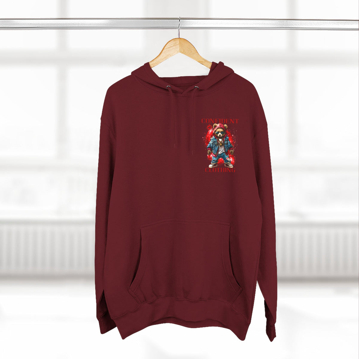 Confident Clothing Galaxy Bear Graphic Hoodie